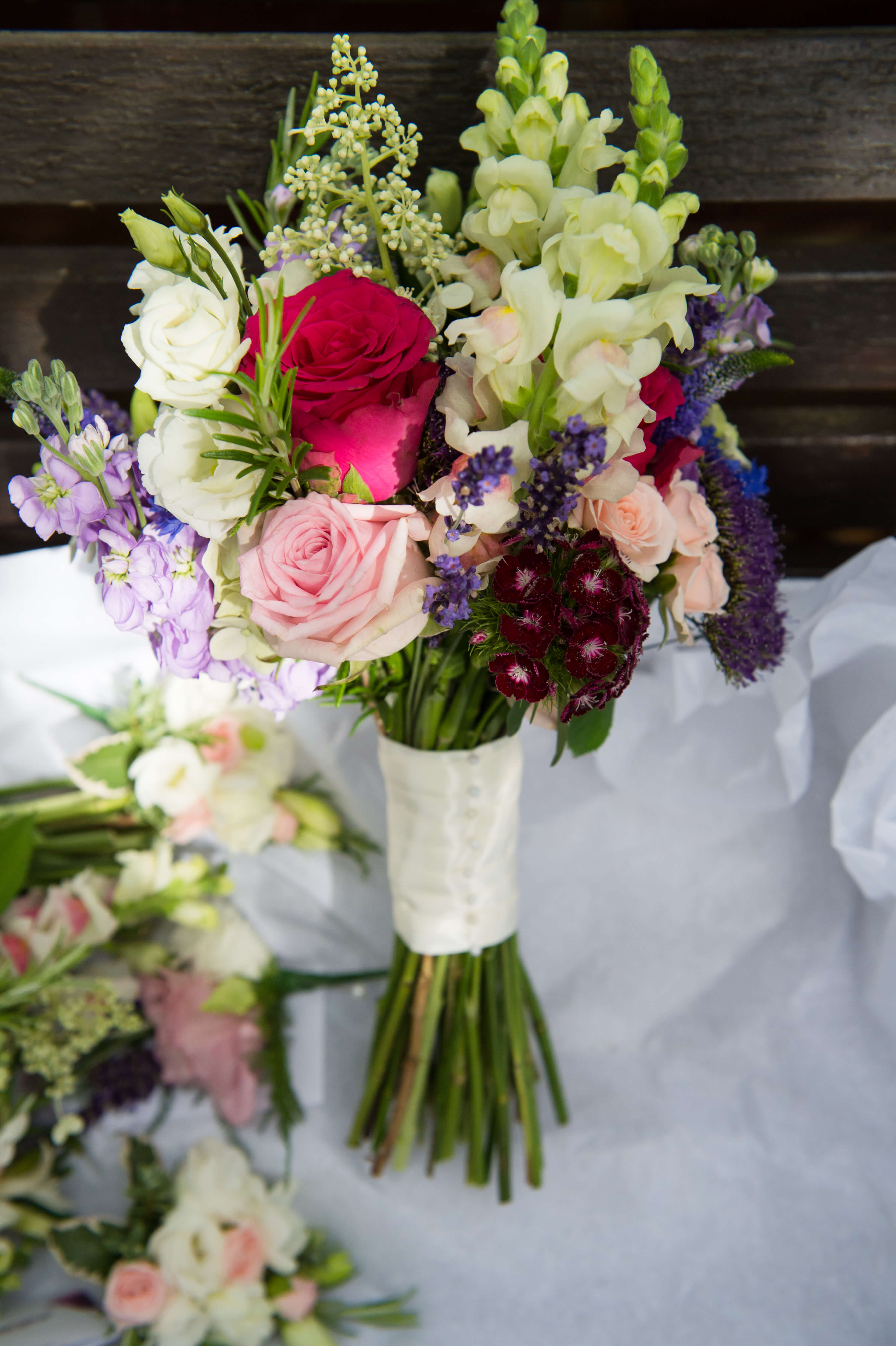 A beautiful wedding bouquet by Passion for Flowers